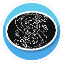 NZ Loki Norse Symbol Black Rug