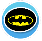 NZ Batman Signal Circle Rug
