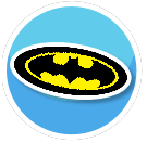 NZ Batman Signal Oval Rug