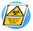 NZ Sign Warning Medical Waste