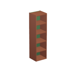 Shelf component - super-narrow, long