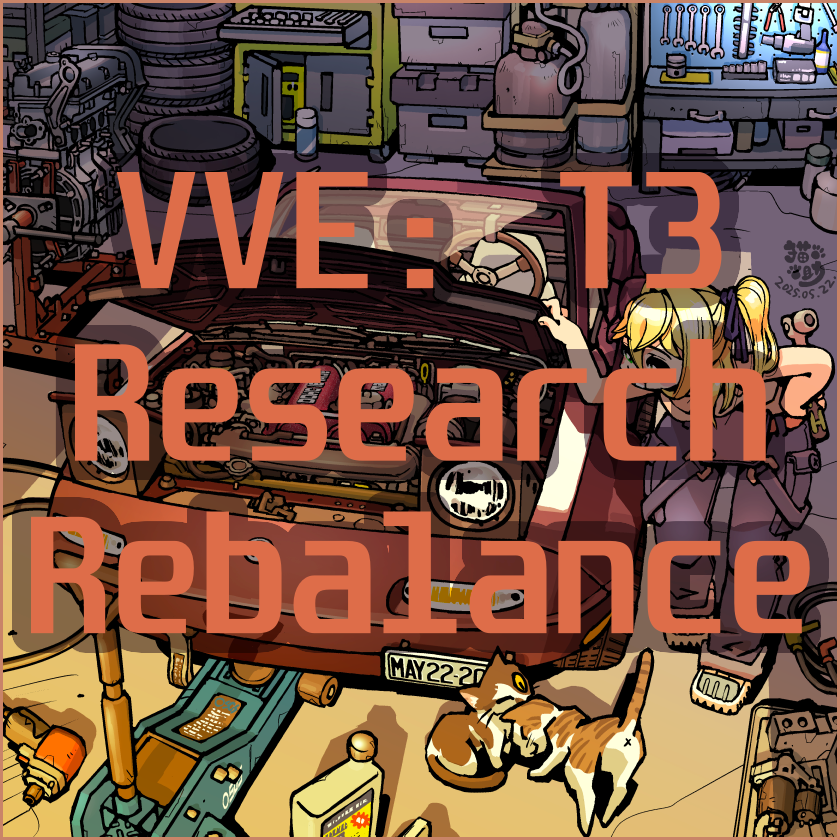 VVE T3 Research Rebalance mod preview for RimWorld