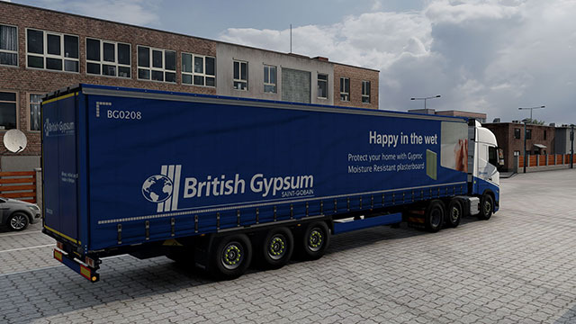 British Gpysum - Krone Profiliner & Volvo FH5