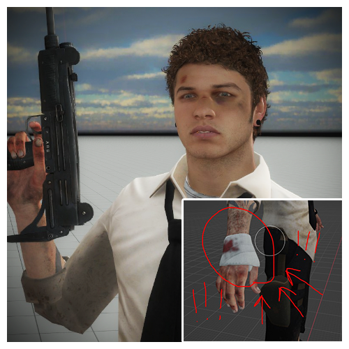Classy Ellis but with hand bandage [BADASS] preview