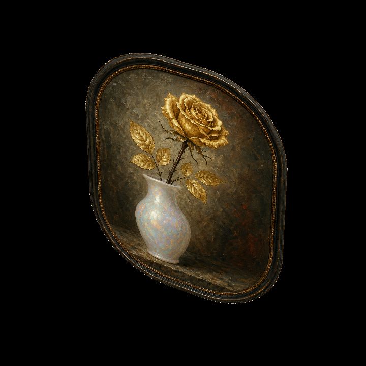 Painting, Golden Rose {2D}
