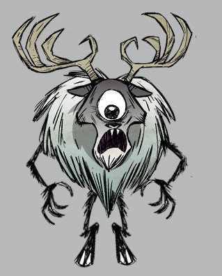 1 HP 1 Attack deer – Don't Starve Together Mod