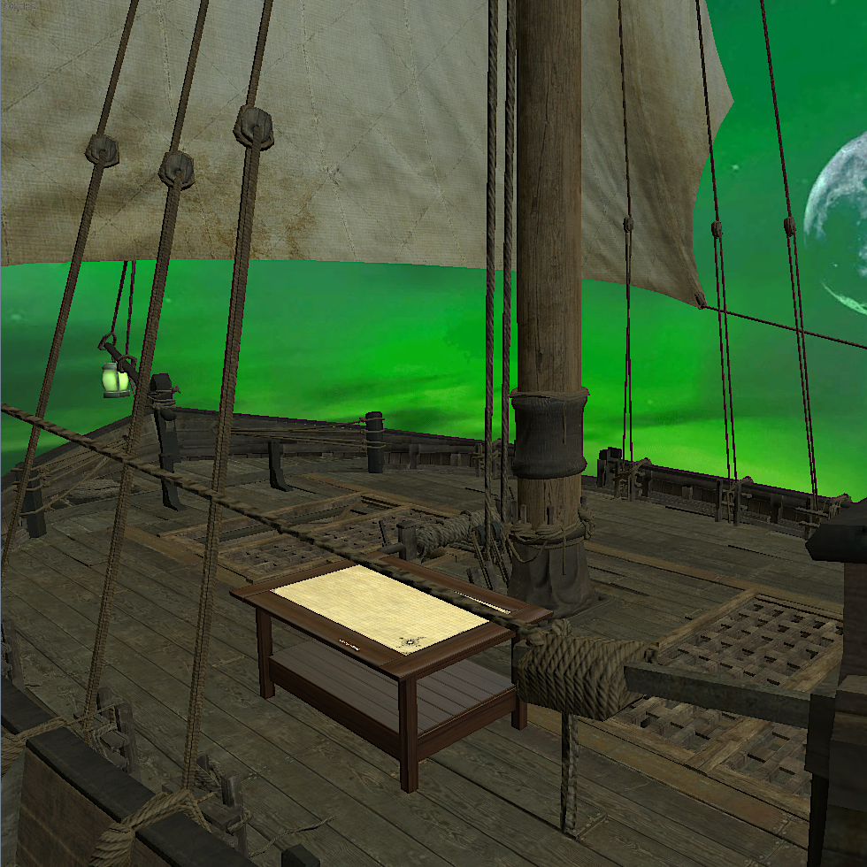 Ghost Ship 3d Background