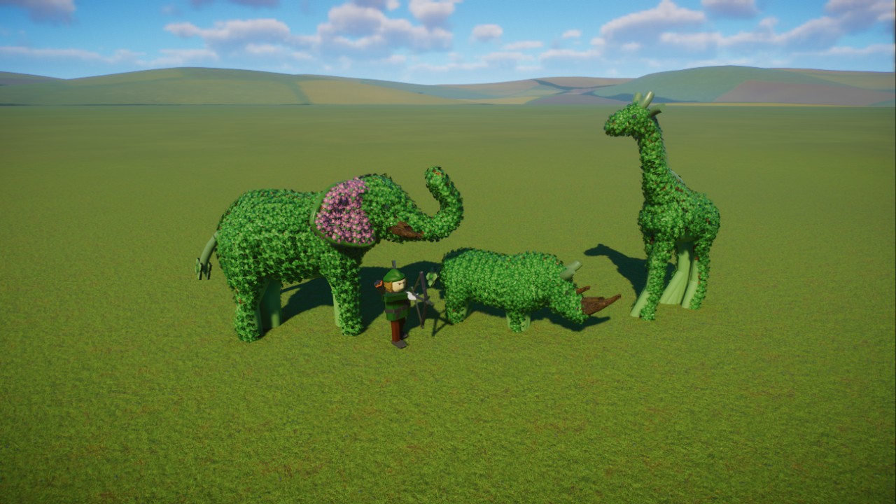 Planet Zoo Blogger's Topiaries preview