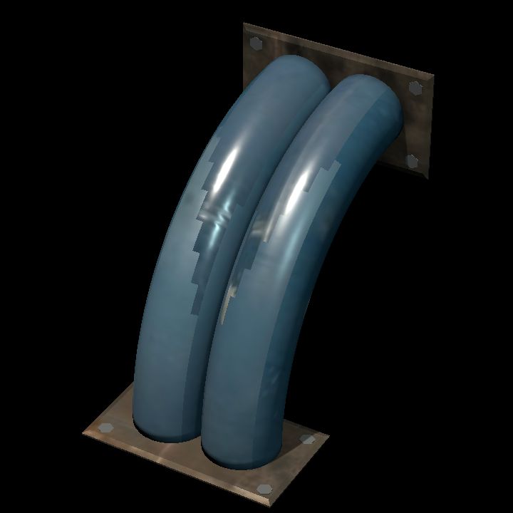 Wall pipes C - double