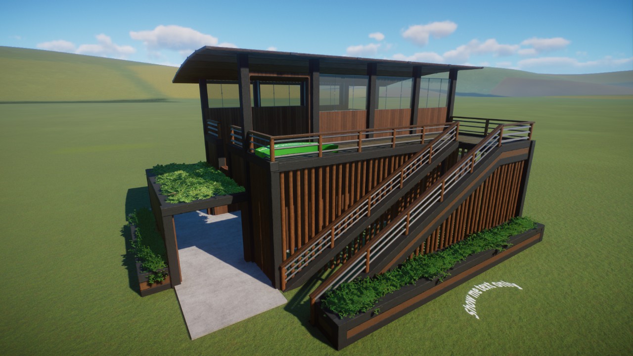 Modern Monorail Station