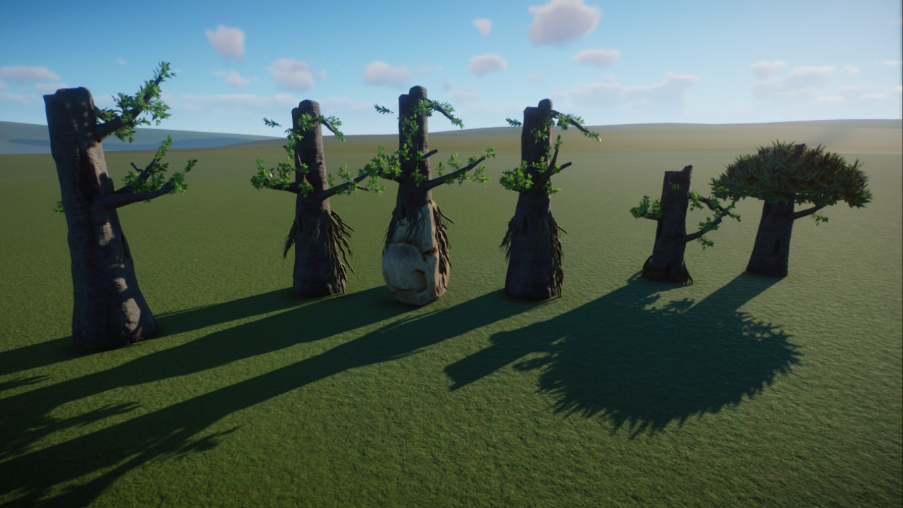 Set of Fake Trees
