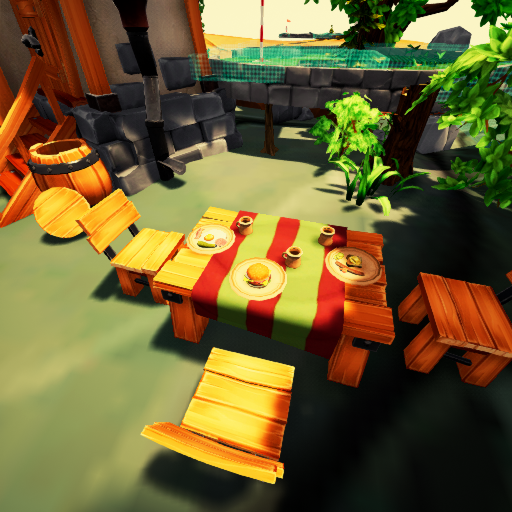 Table with Food / Tisch mit Essen