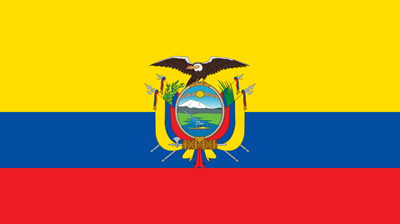 The flag of Ecuador