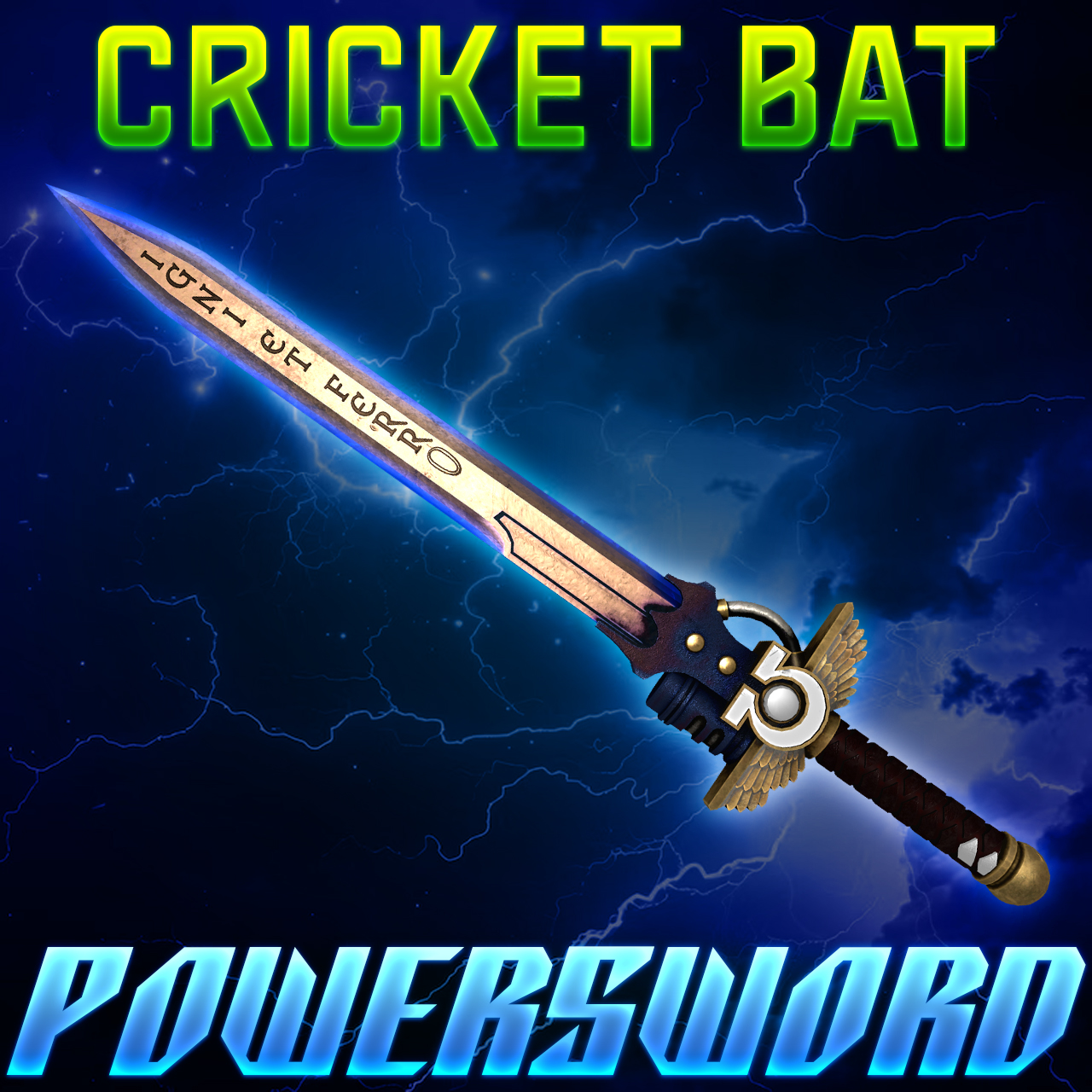 [CRICKET BAT] WH40K: Space Marine Powersword
