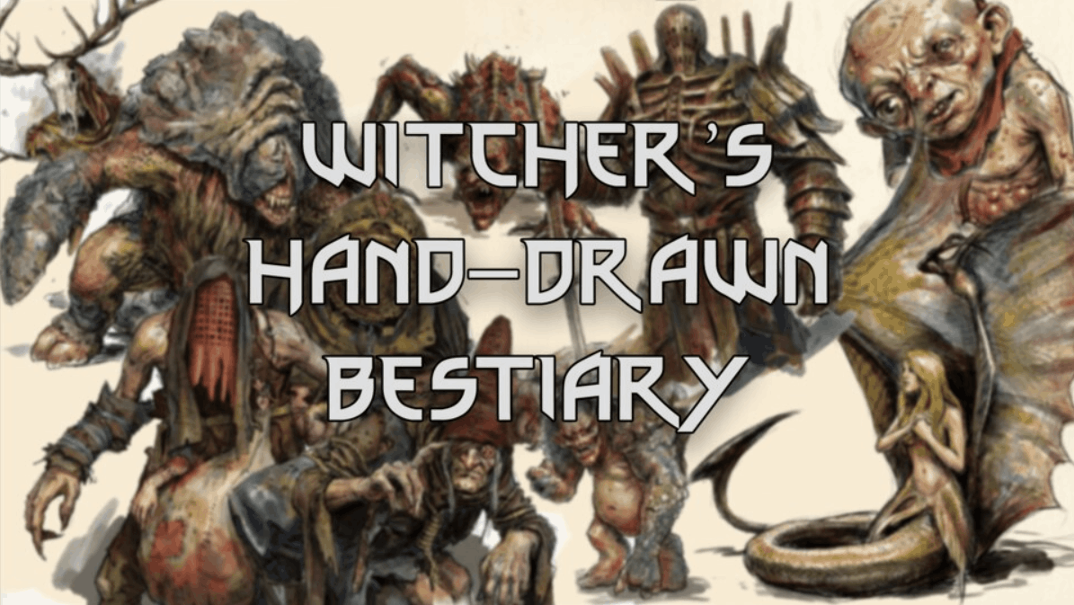 Witcher Hand Drawn Bestiary
