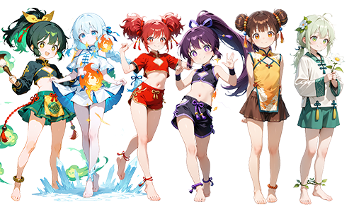 6张小女孩动态立绘