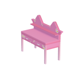 Pink Floral Desk
