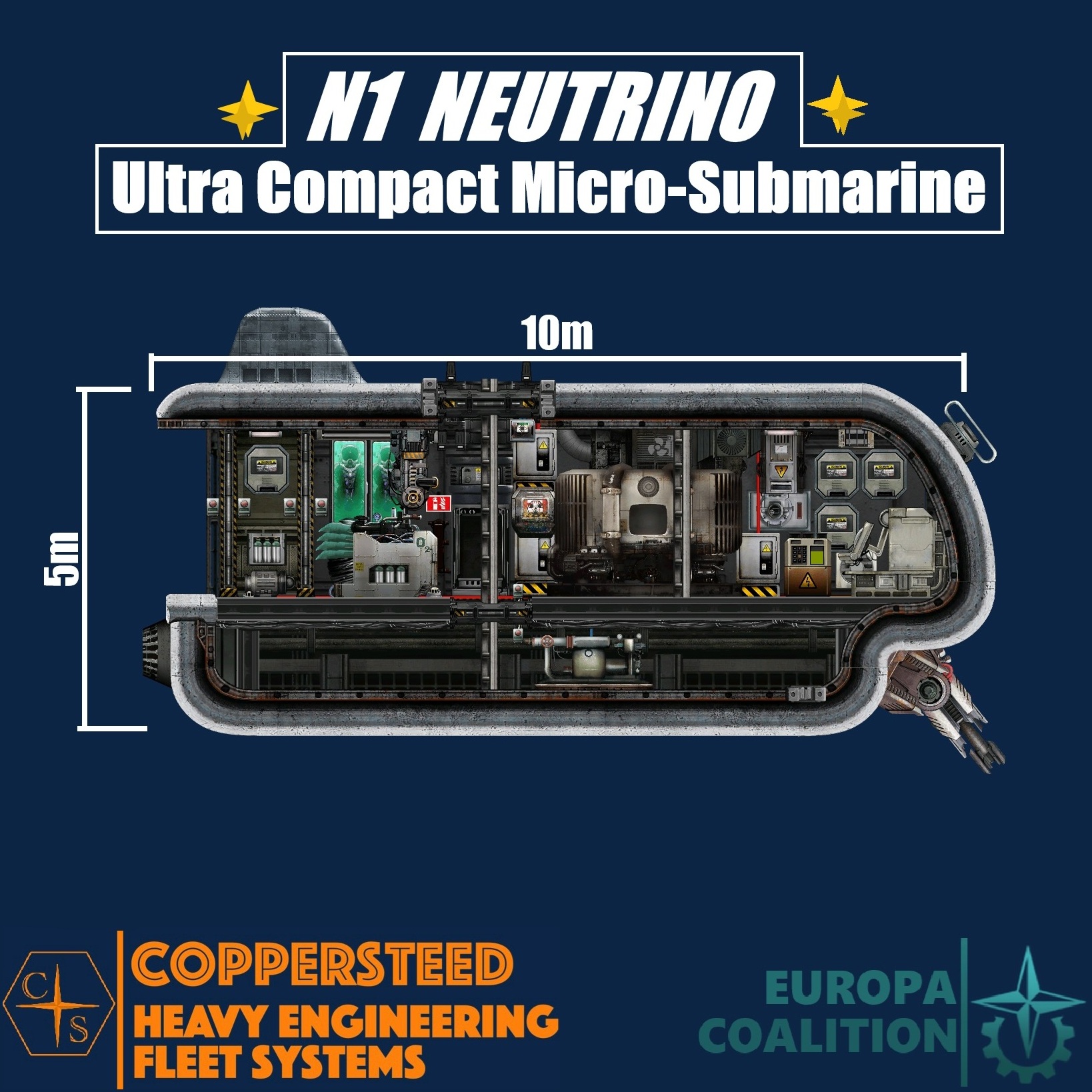 N1 Neutrino Micro-Submarine – Barotrauma Mod