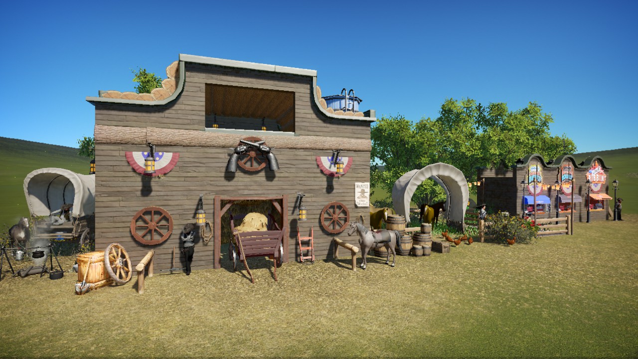 Western-Szenerie, 3 Läden