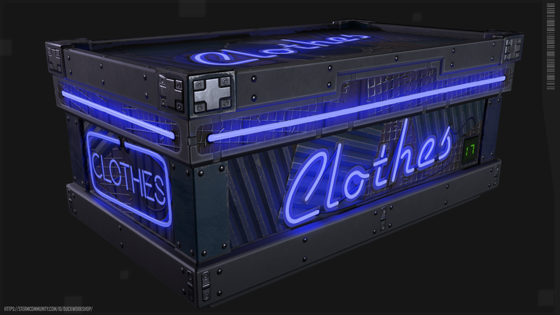 Neon Clothes Storage