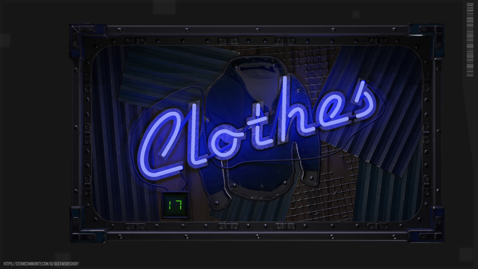 Neon Clothes Storage
