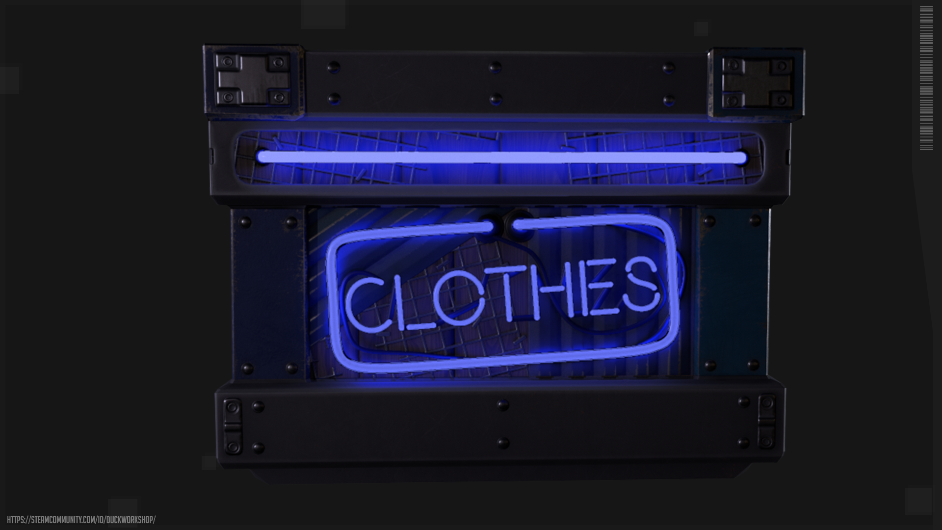 Neon Clothes Storage