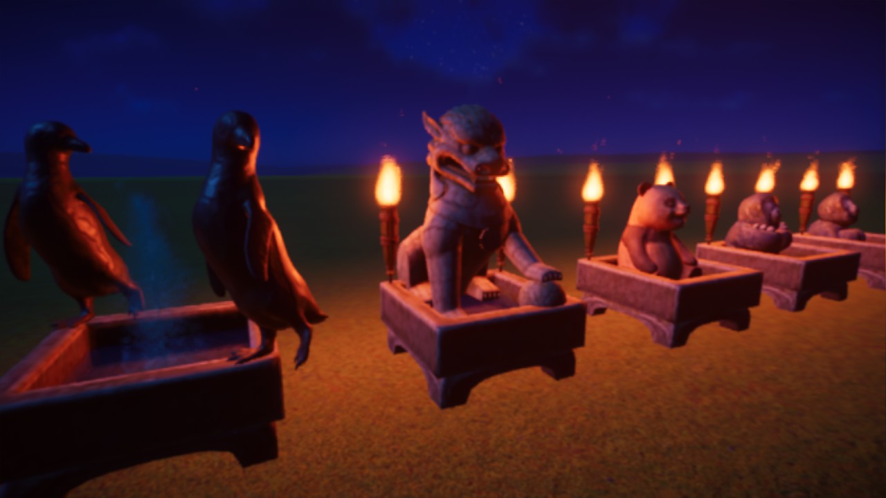 Five Firery Fountains - Decor