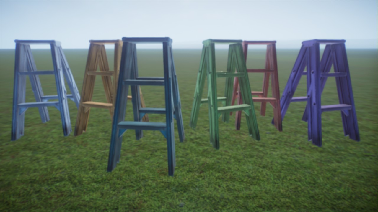 Some colorful ledders - Pastel Decor