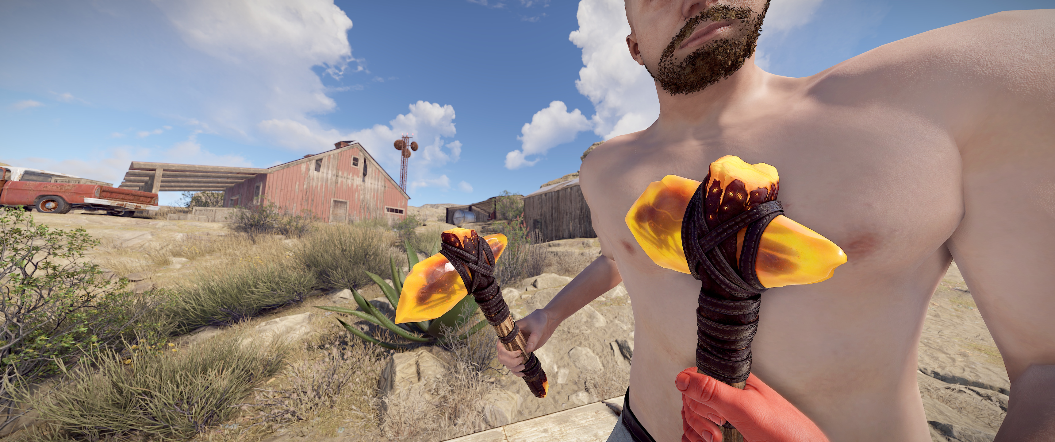 Ancient Amber Stone Hatchet