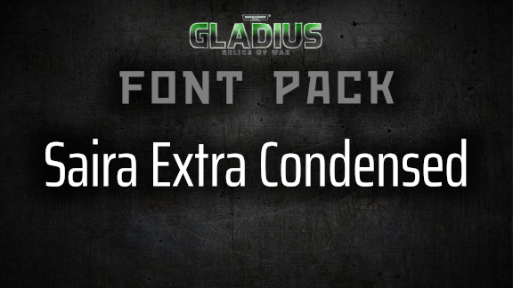 Font Pack (Saira Extra Condensed)