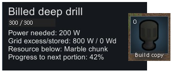 Billed Deep Drill