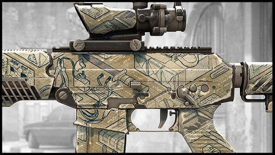 SG 553 | Paper Collage (Bomb Instructions)