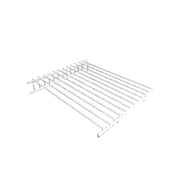 Wire Closet Shelf - 0.25m Wide - Left End