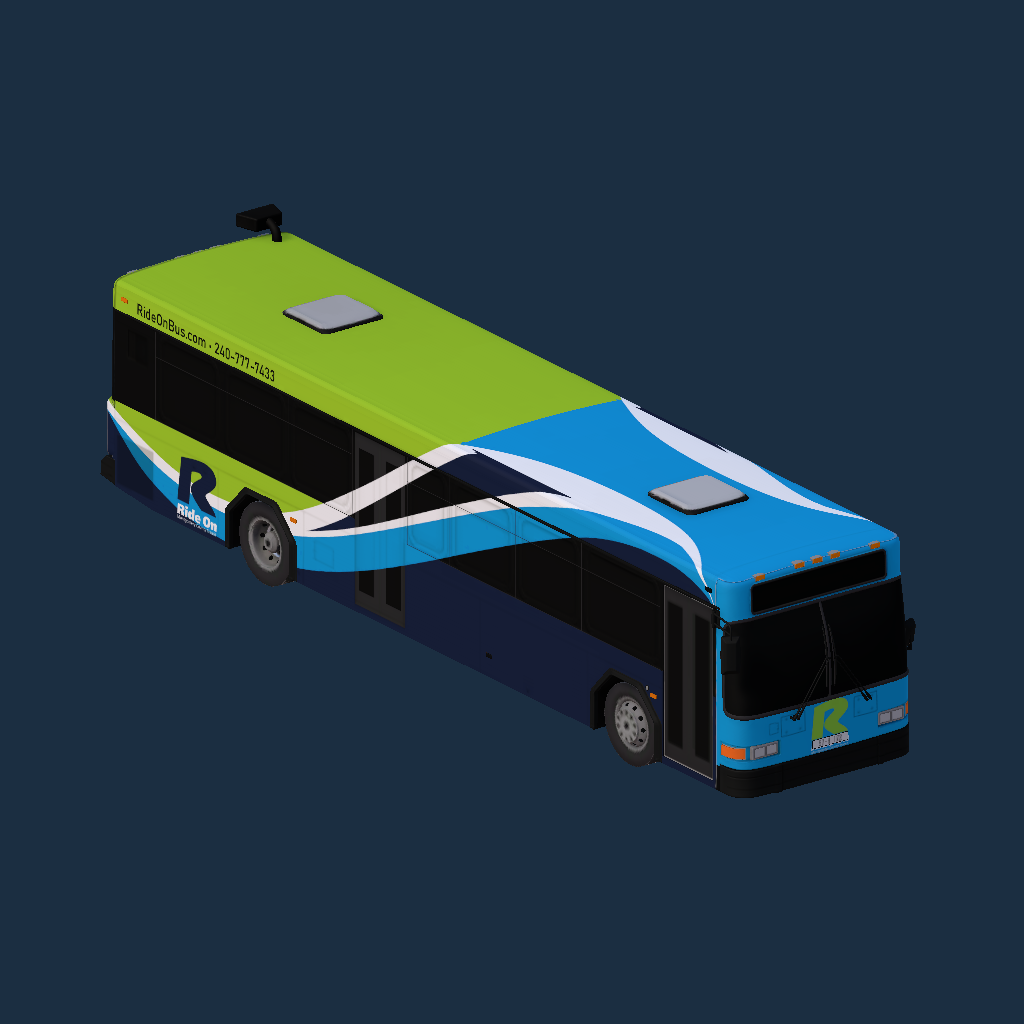 [Low Floor] Ride-On Montgomery County Transit New Livery