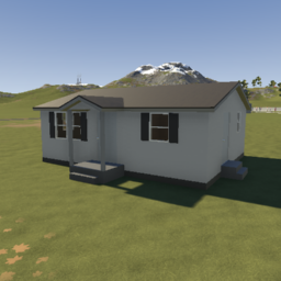 1970s small 2 bedroom prefab house (unfurnished)