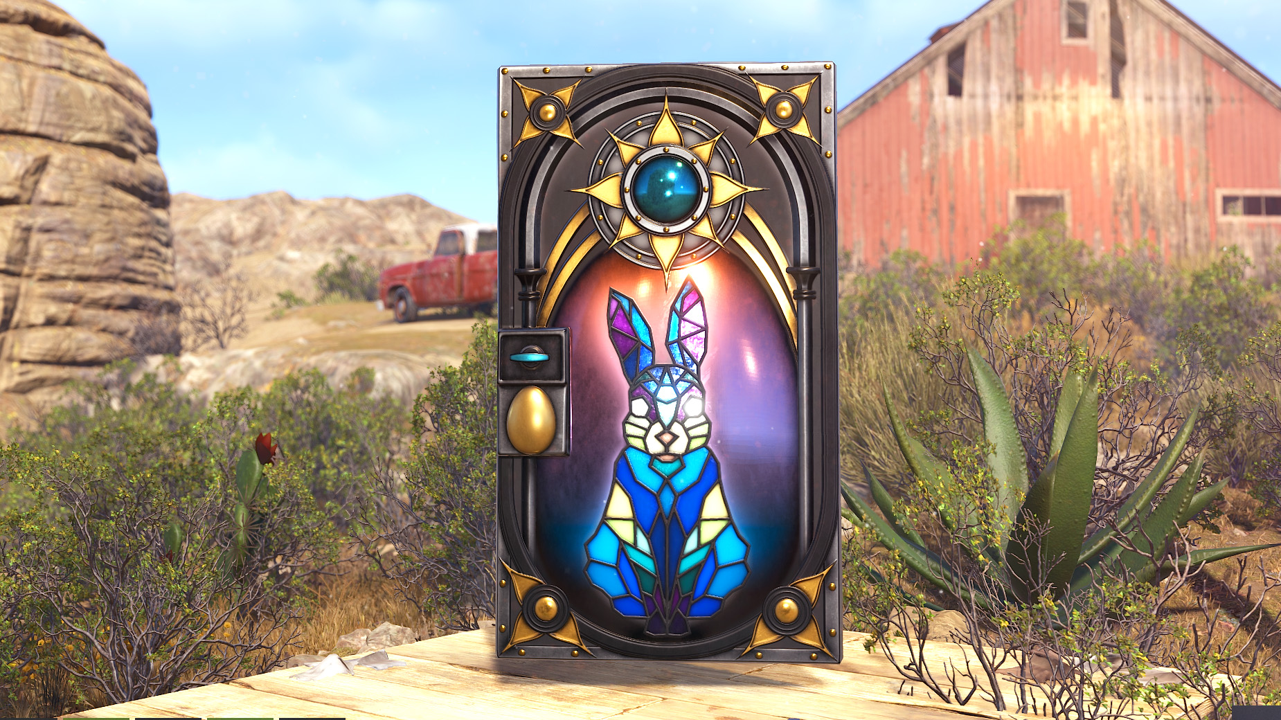Easter Bunny Sheet Metal Door screenshot 1