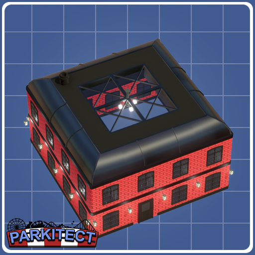 Red Brick Factory Building 4x4