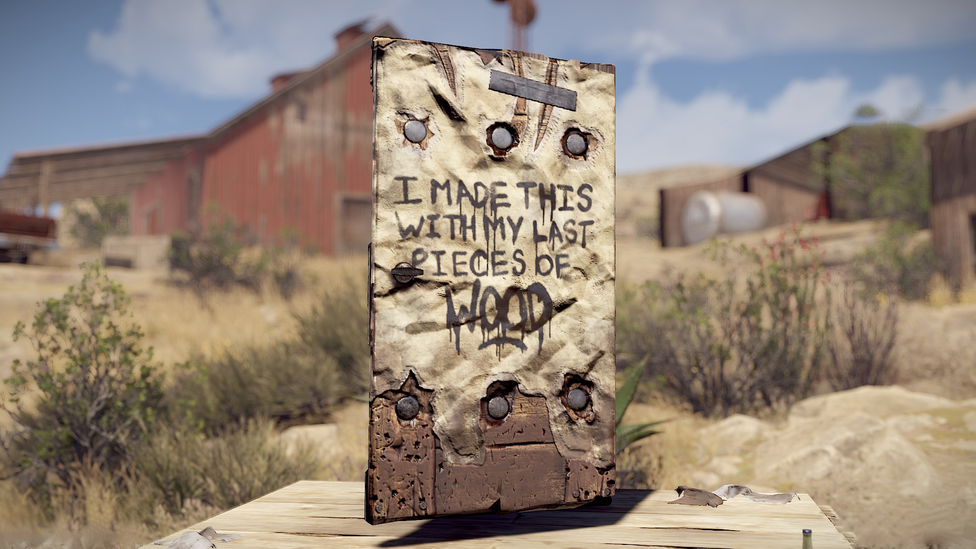 CNDBLOOD Wooden Door