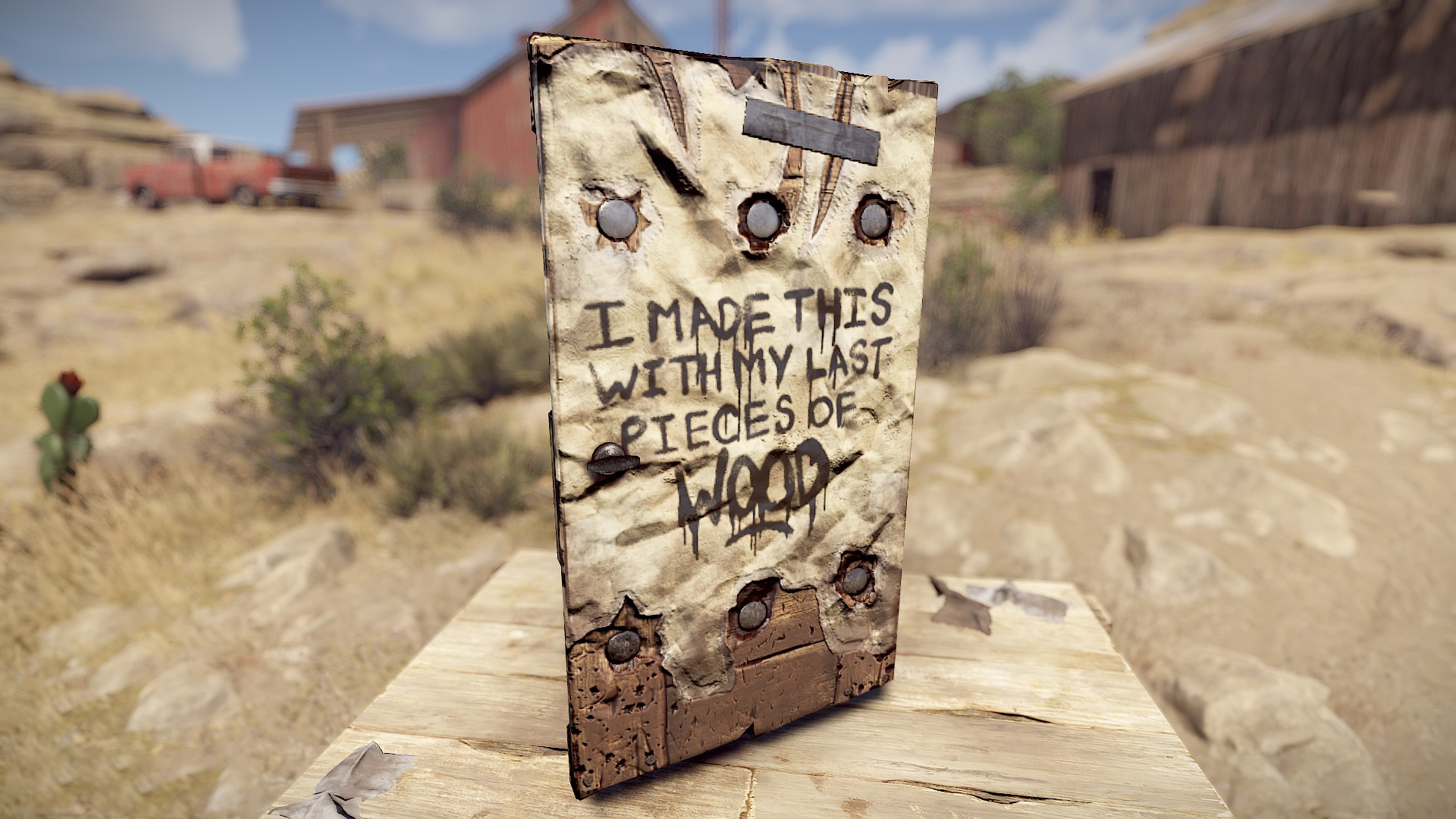 CNDBLOOD Wooden Door