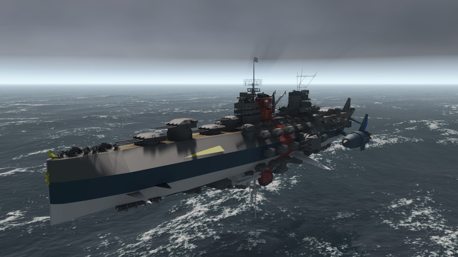 Admiral class heavy cruise floating battleship admiral Hippel