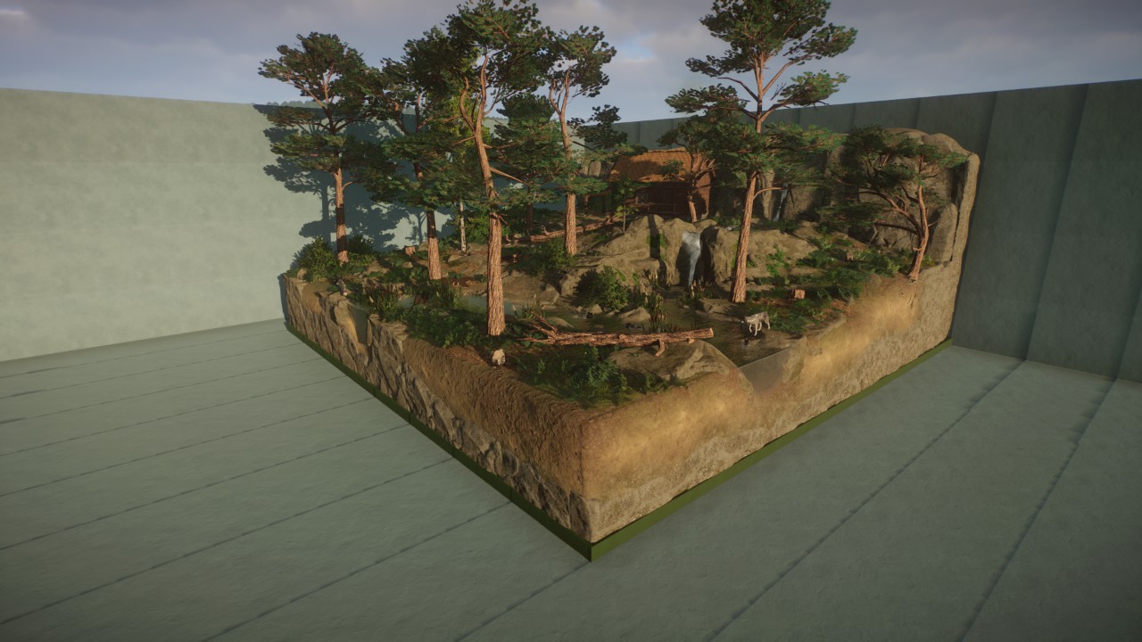 Diorama, Pine forest