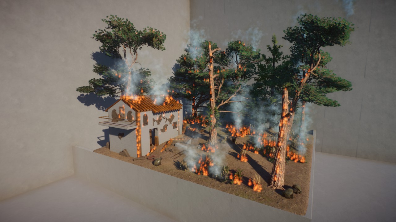 Wildfires Diorama preview