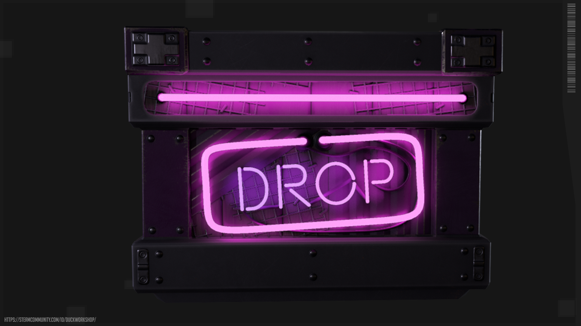 Neon Drop Box Storage