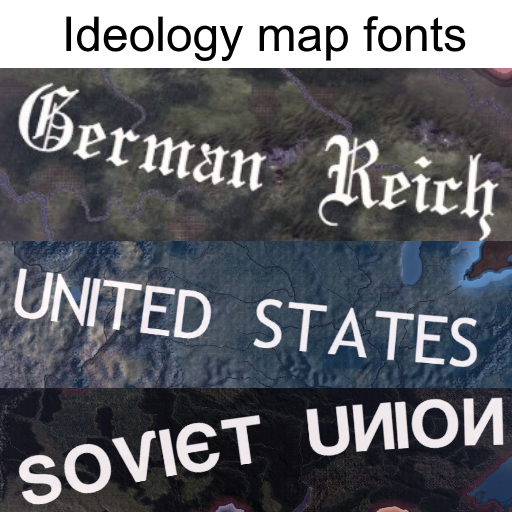 Ideology white fonts