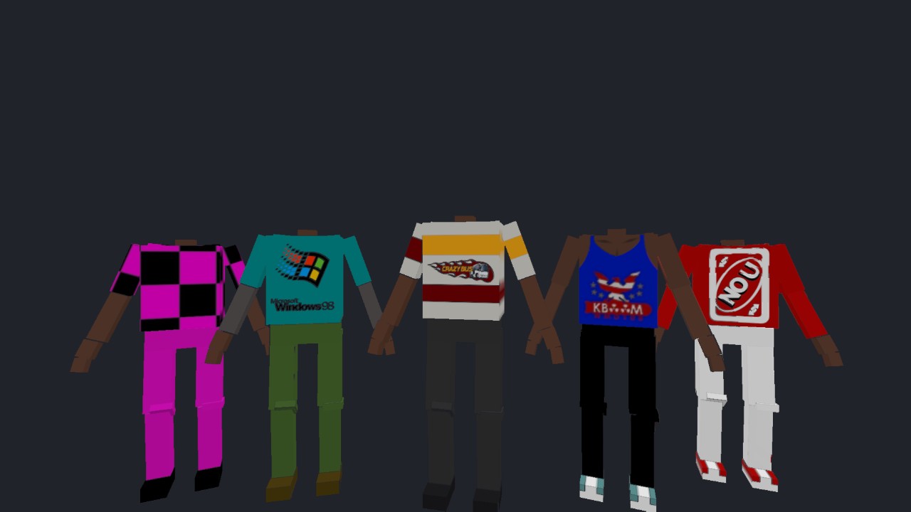 YM's Random Body Textures #1(Dark Skintone)