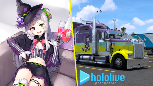 Kenworth W900 Murasaki Shion - Hololive [Combo Skin]
