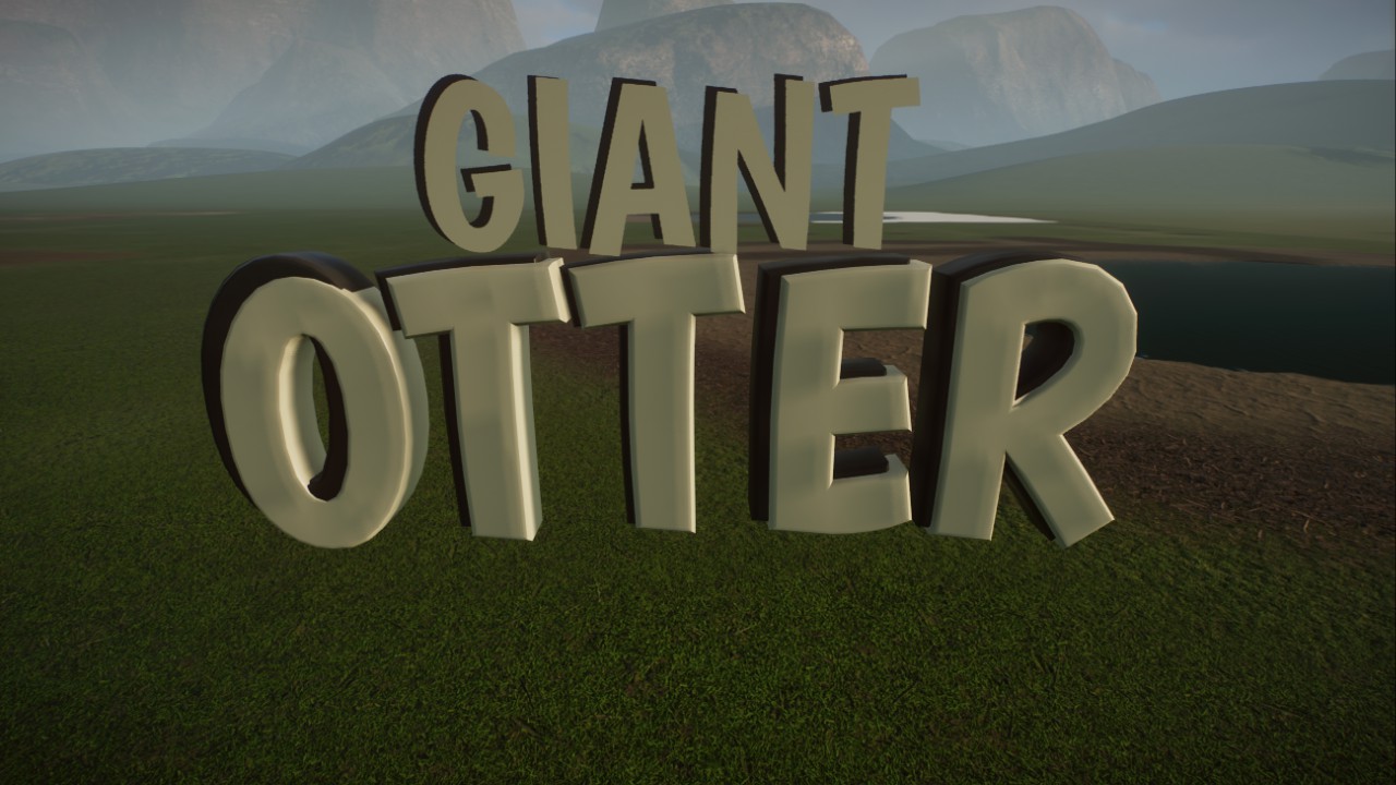 Giant Otter Sign