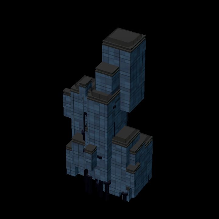 Low Poly Scifi Towers A 4 