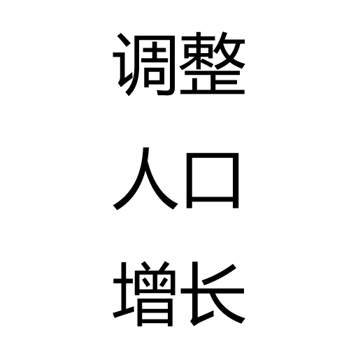 调整人口增长