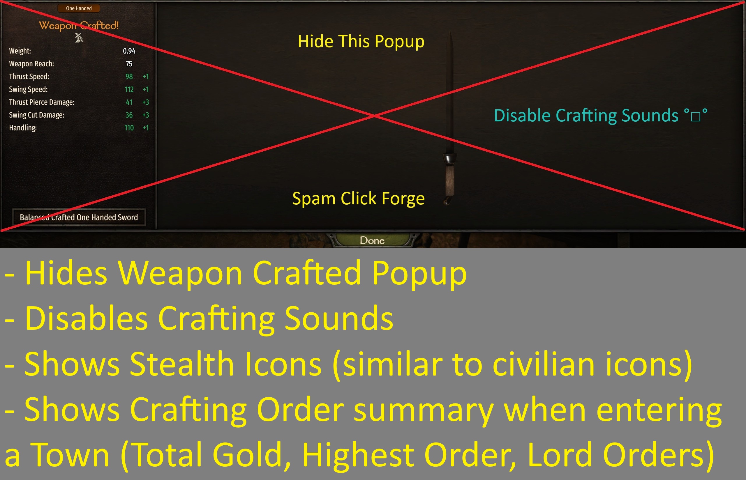 Crafting Improvements